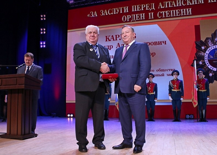Генеральный директор ОАО «Алттранс» удостоен ордена «За заслуги перед Алтайским краем» II степени